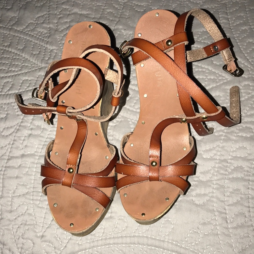 Steve Madden brown wedges
